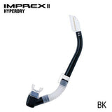 Open Box Tusa Imprex II Hyperdry Snorkel-Black-