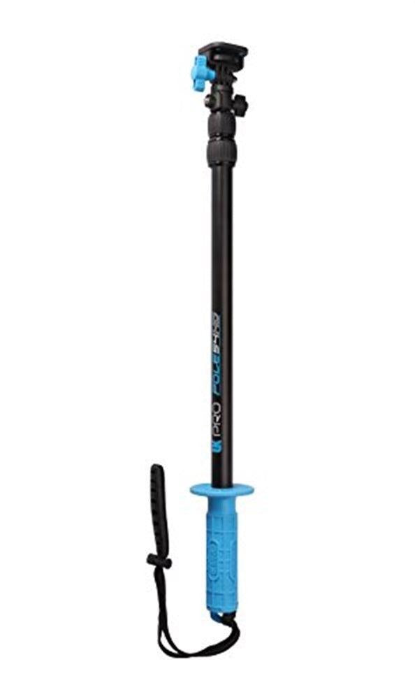 Open Box Underwater Kinetics POLE 38HD, Telescoping Camera Pole, Electric Blue w/ Adapter-Good-