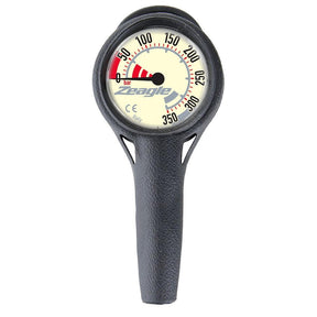 Zeagle Single Gauge - 5000psi 11” hose w/ Black Hose-