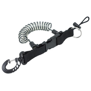 Quick Release Coil Lanyard with Buckle Scuba Essentials by DiveCatalog-