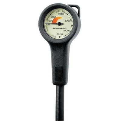 Scubapro CompactPressure Gauge Console w Boot / HP hose