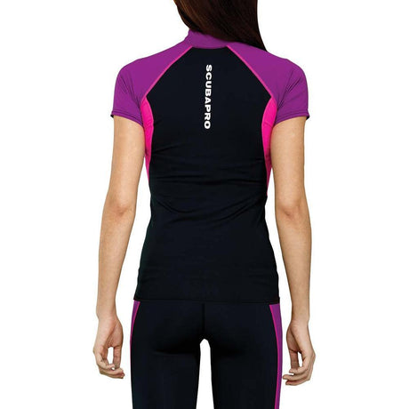 ScubaPro Jewel UPF 80 T-Flex Short Sleeve Womens Rash Guard-
