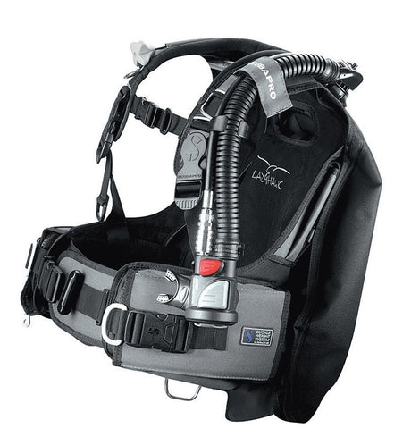 Scubapro Ladyhawk Scuba Diving Buoyancy Compensator with Air2 - Black/Gray XSmall-