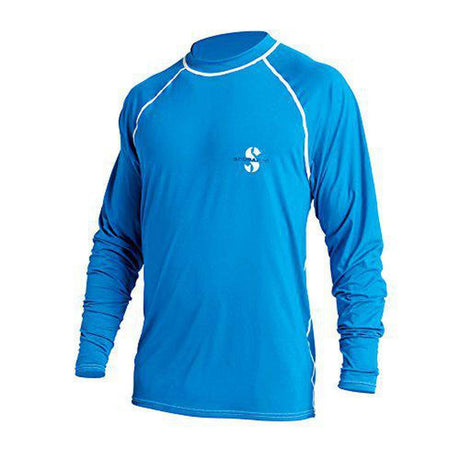 ScubaPro Loose Fit Long Sleeve Rash Guard Unisex - Blue, Small-