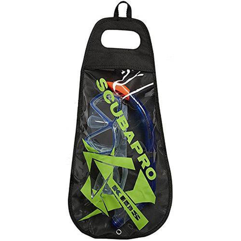 Scubapro Mini Vu Mask w/ Snorkel Snorkeling Combo-Blue/Clear Skirt