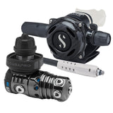 ScubaPro MK25 EVO/A700 CARBON BT Dive Regulator DIN with Mouthpiece & Hose Protector-White