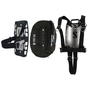 Scubapro S - TEK Donut Wing 30 + S - TEK Pure Harness SS + Single Tank Adapter-