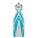 Seac F1 S Scuba Diving Fins-White/Aquamarine