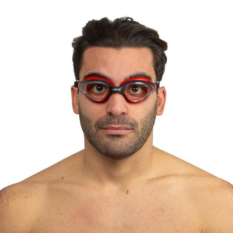 Seac Ritmo Swimming Goggles-BLACK/RED