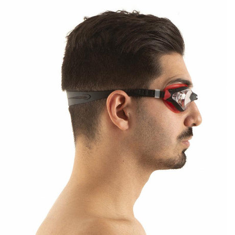 Seac Ritmo Swimming Goggles-BLACK/RED