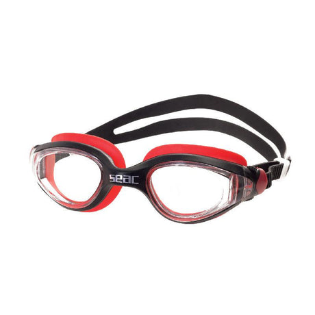 Seac Ritmo Swimming Goggles-BLACK/RED