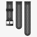 Suunto 24 MM Athletic 1 Silicone Strap (Non Dive)-BLACK/BLACK