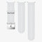 Suunto 24 MM Athletic 1 Silicone Strap (Non Dive)-WHITE/STEEL