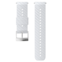 Suunto 24 MM Athletic 3 Silicone Strap (Non Dive)-WHITE/STEEL