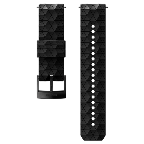 Suunto 24 MM Explore 2 Silicone Strap (Non Dive)-BLACK/BLACK