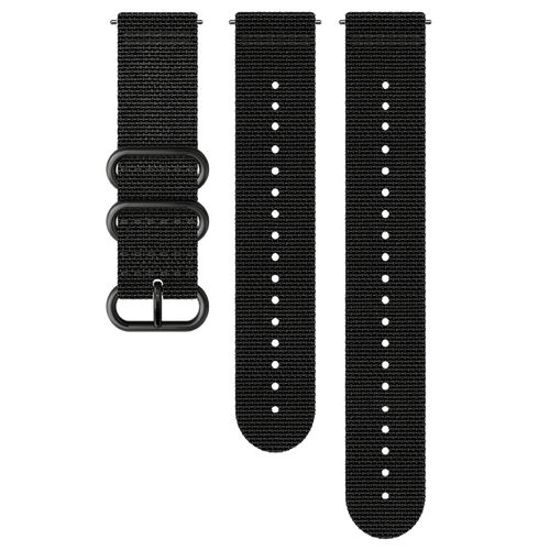 Suunto 24 MM Explore 2 Textile Strap (Non Dive)-BLACK/BLACK