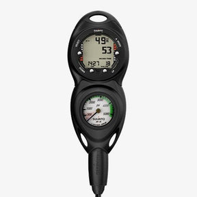 Suunto CB - Two In Line 4000 PSI Pressure Gauge and Zoop Novo Dive Computer-BLACK