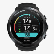 Suunto D5 Wrist Dive Computer with USB Cable-ALL BLACK