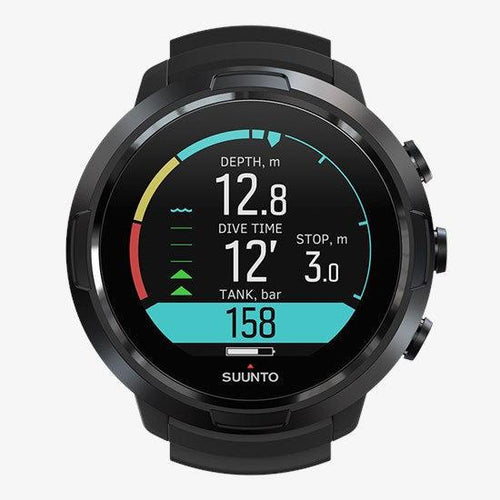 Suunto D5 Wrist Dive Computer with USB Cable-ALL BLACK