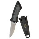 Tusa FK-14 Titanium Serrated Edge Mini-Knife-Metallic Silver