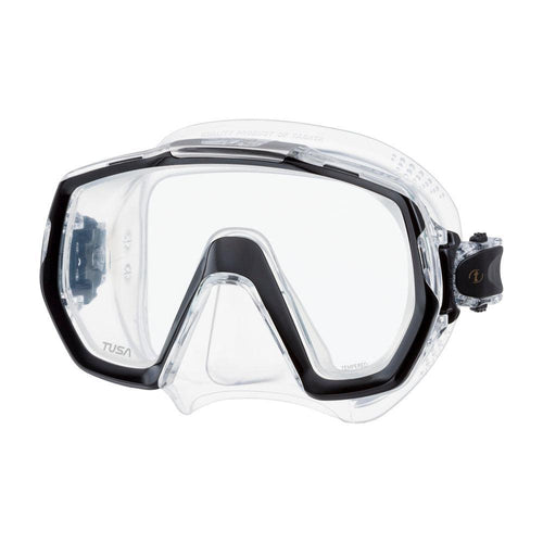 Tusa Freedom Elite Single Lens Scuba Diving Mask-Black