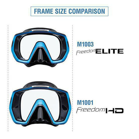 Tusa Freedom HD Single Lens Scuba Diving Mask-