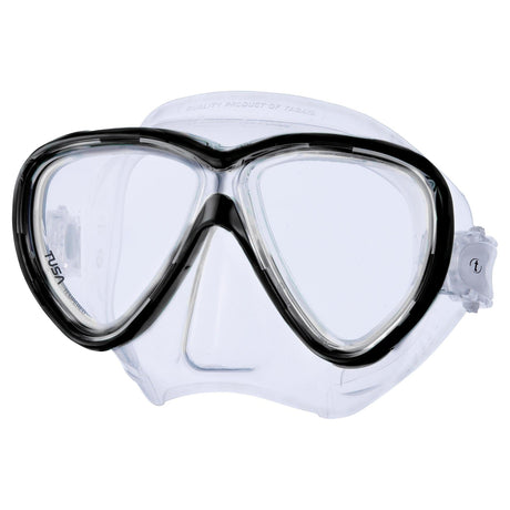 Tusa Freedom One Dual Lens Scuba Diving Mask-Black