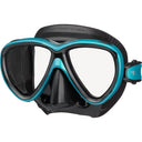 Tusa Freedom One Dual Lens Scuba Diving Mask-Black/Ocean Green