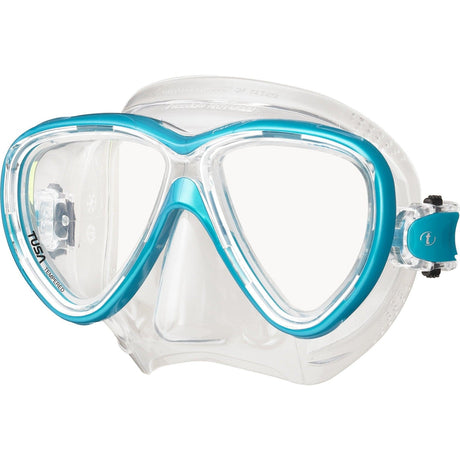 Tusa Freedom One Dual Lens Scuba Diving Mask-Ocean Green