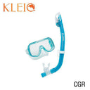 Tusa Mini-Kleio Junior Dive Mask and Snorkel Combo (UM2000/USP220)-Clear Green