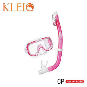 Tusa Mini-Kleio Junior Dive Mask and Snorkel Combo (UM2000/USP220)-Clear Pink