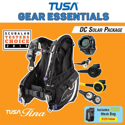 Tusa Tina Female BCD Special with DC Solar Link Watch Scuba Diving Package