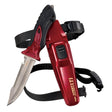 Tusa X-Pert II Titanium with Line Cutter and Serrated Edge-Metallic Dark Red