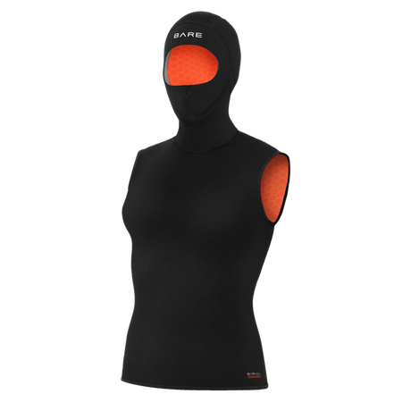 Used BARE 5/3mm Ultrawarmth Hooded Vest Mens-Black