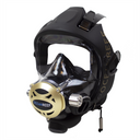 Used Ocean Reef Predator Extender-Diving Full Face Mask with INT 2nd Stage, Surface Air Valve & Hose-New SS Adj Knob-Black-M/L-Like New