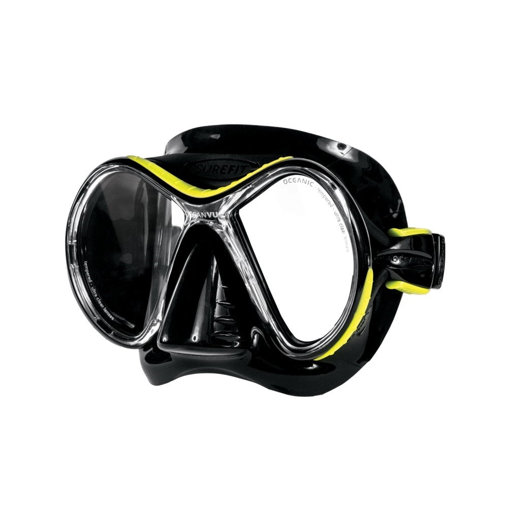 Used Oceanic Oceanvu Mask Black/Yellow-