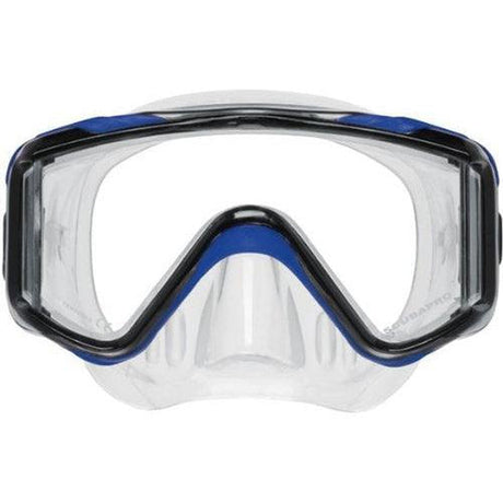 Used Scubapro Crystal Vu Plus Dive Mask W/O Purge-Blue/Gray