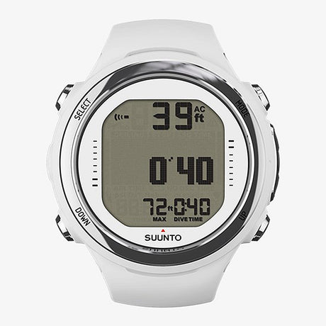 Used Suunto D4I Novo Black - USB Cable and Extension Strap sold separately-White-Like New-