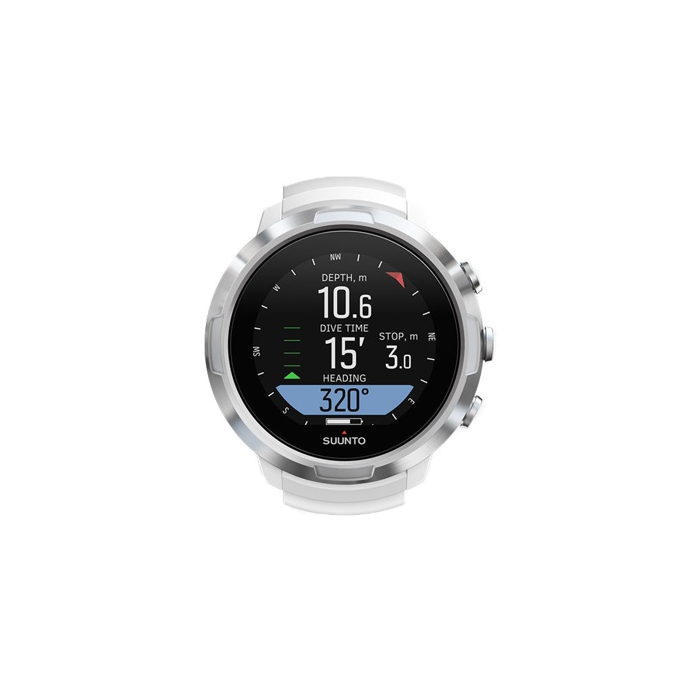 Used Suunto D5 White Dive Computerwith Color Screen And Exchangeable Straps-White
