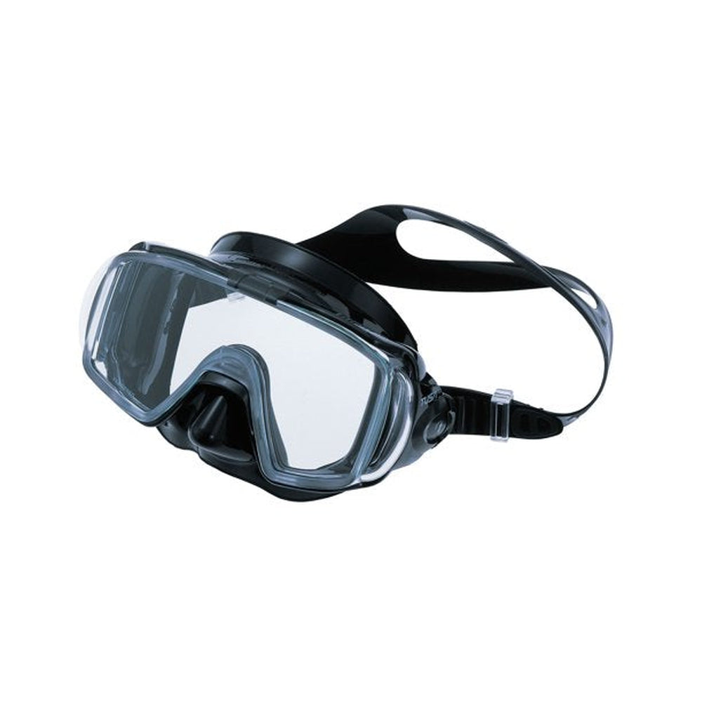 Used Tusa Visio Tri-Ex Mask (M-31)-Black/Black Silicone