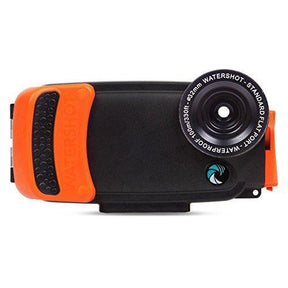 Used Watershot PRO Underwater Smart Phone Camera Housing for iPhone 6/6s (flat lens only)-Black/Garibaldi-Acceptable-