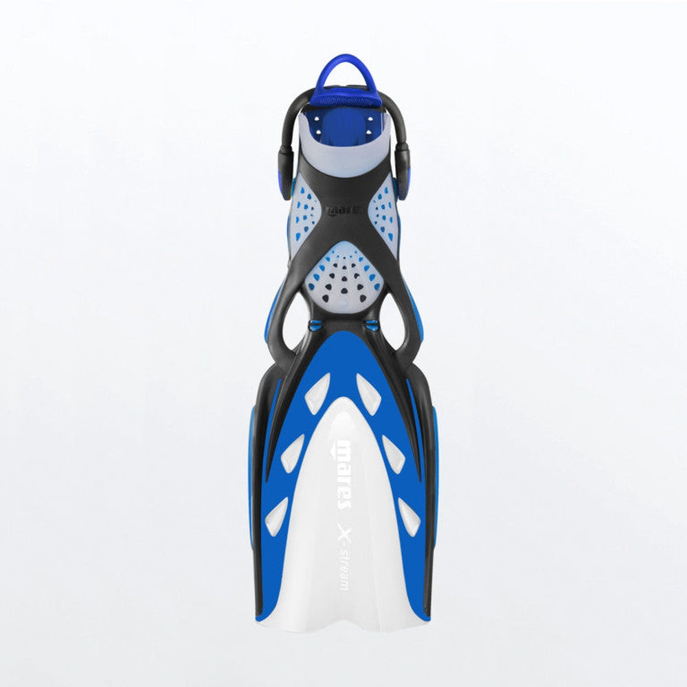 Used Mares X-Stream Open Heel Fins-Blue